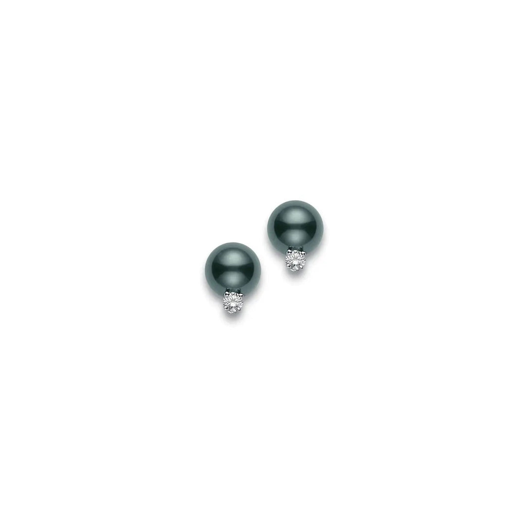 Mikimoto 18k White Gold and Pearl Bubble Earrings