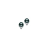 Mikimoto Black South Sea Pearl Diamond Earrings-Mikimoto Black South Sea Pearl Diamond Earrings - PES902BDW