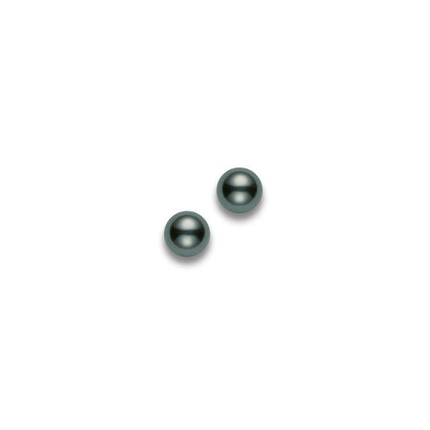 Mikimoto Black South Sea Pearl Stud Earrings-Mikimoto Black South Sea Pearl Stud Earrings - PES1002BW