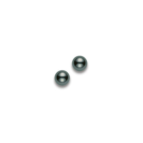 Mikimoto Black South Sea Pearl Stud Earrings-Mikimoto Black South Sea Pearl Stud Earrings - PES902BW