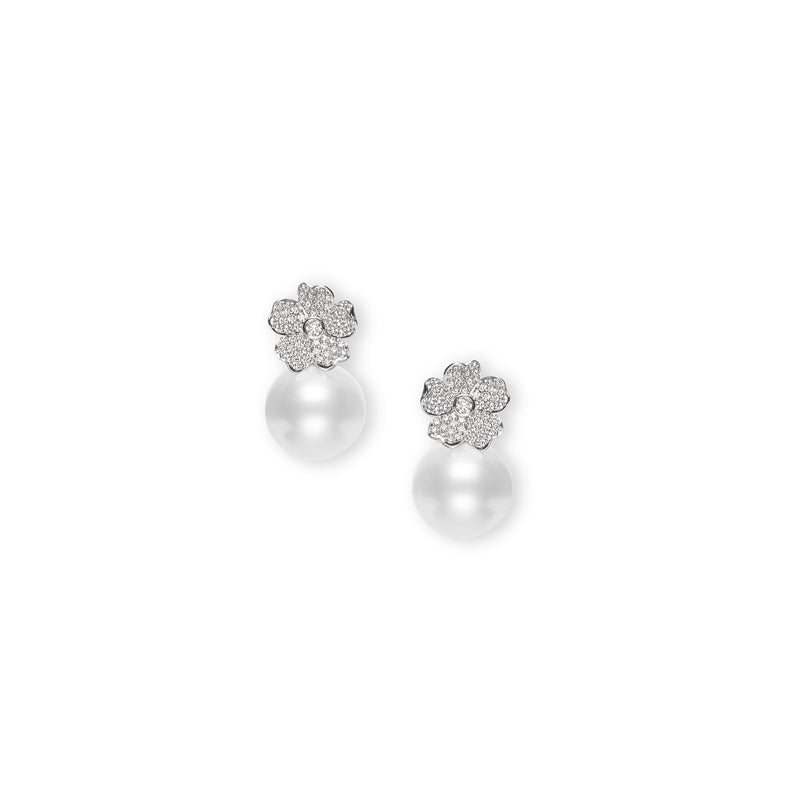 Mikimoto Cherry Blossom Earrings-Mikimoto Cherry Blossom Earrings -