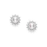 Mikimoto Classic Elegance Akoya Cultured Pearl and Diamond Earrings - MEA10235ADXWP075