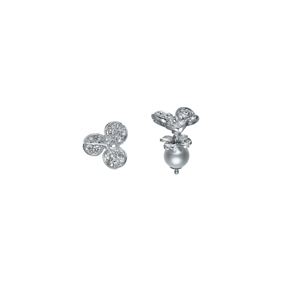 Mikimoto Fortune Leaves Akoya Cultured Pearl Earrings -