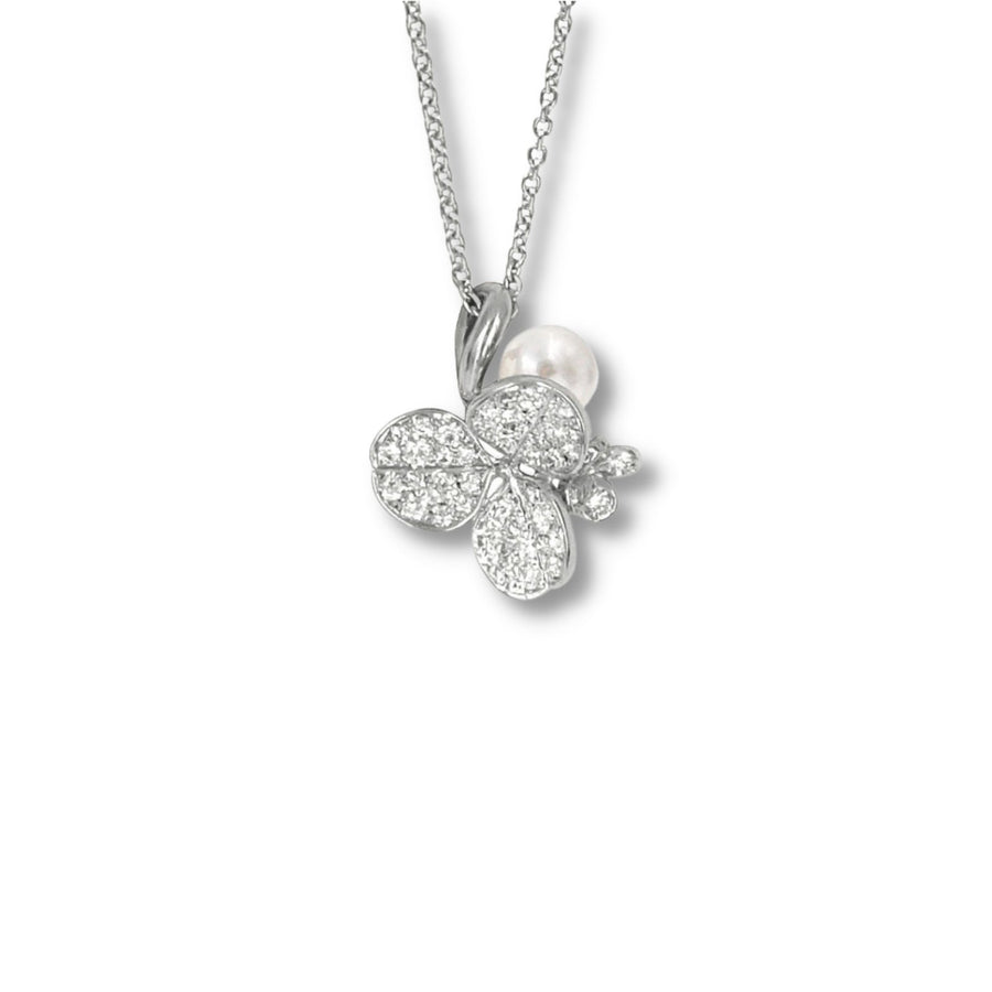 Mikimoto Fortune Leaves Akoya Cultured Pearl Pendant - MPQ10043ADXW