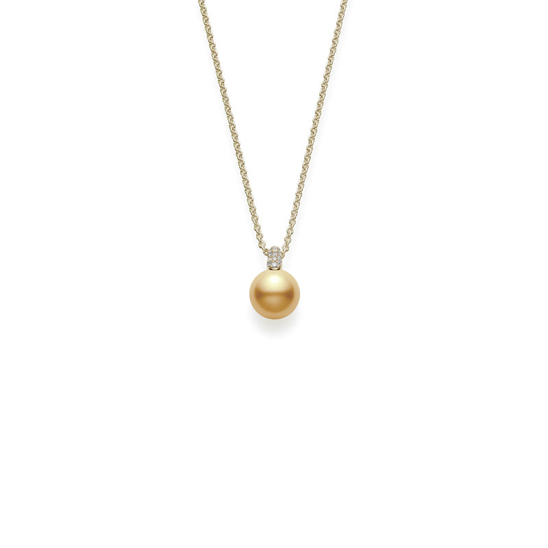 Mikimoto Golden South Sea Cultured Pearl Necklace-Mikimoto Golden South Sea Cultured Pearl Necklace - MPA10309GDXK