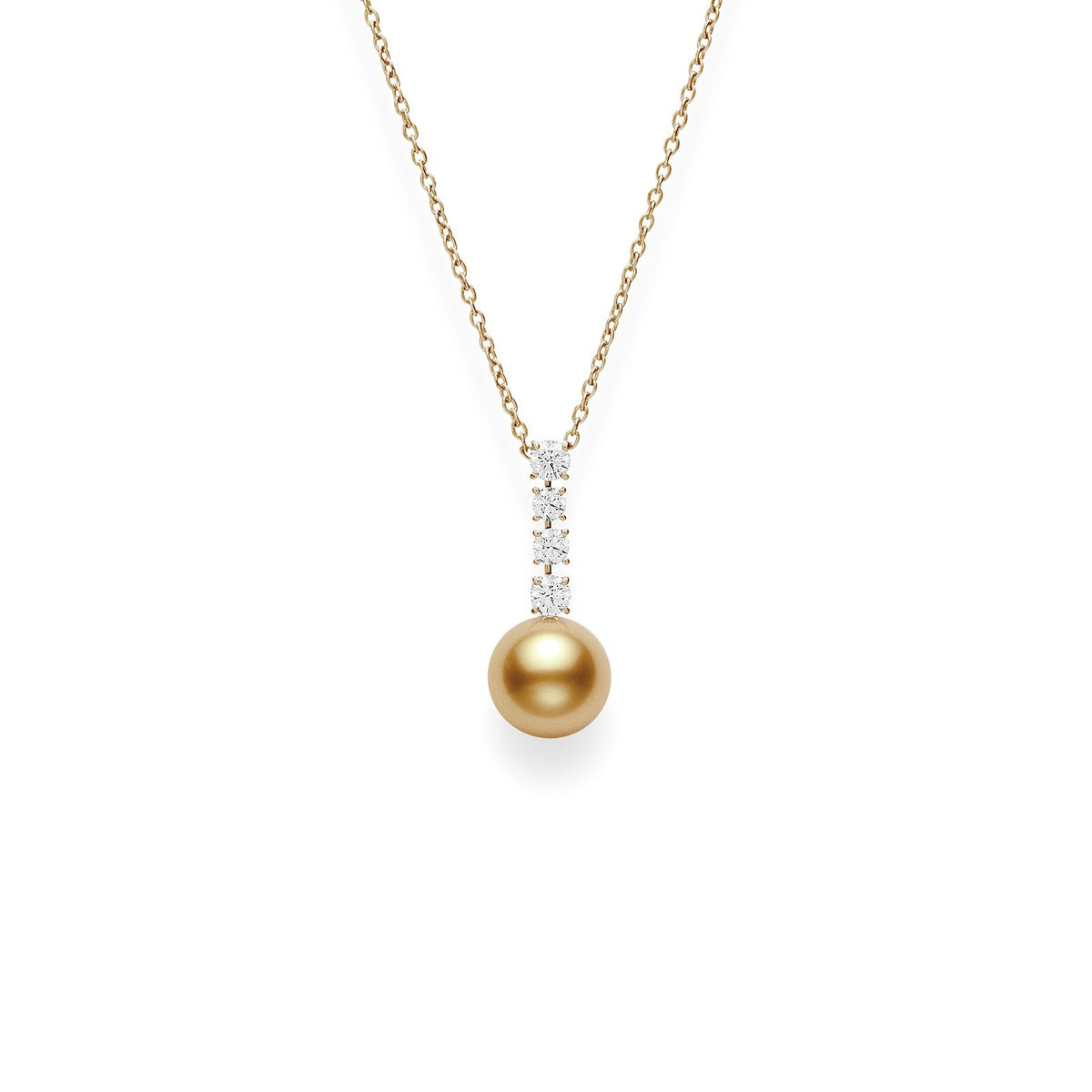 Mikimoto Golden South Sea Cultured Pearl Necklace -