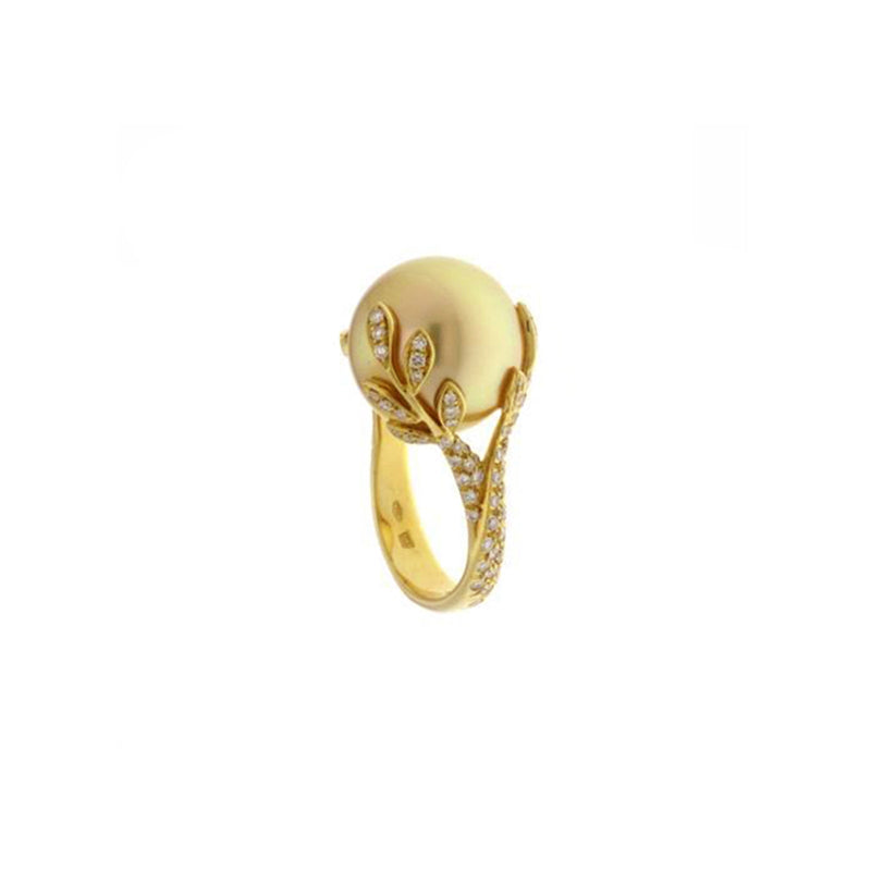 Mikimoto pearl ring on sale gold