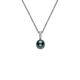 Mikimoto Morning Dew Black South Sea Cultured Pearl Necklace-Mikimoto Morning Dew Black South Sea Cultured Pearl Necklace -