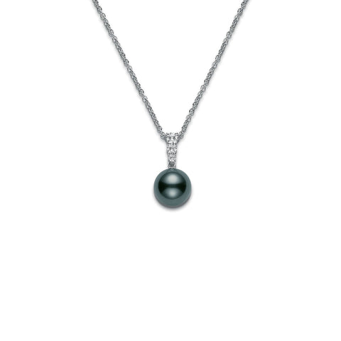 Mikimoto Morning Dew Black South Sea Cultured Pearl Necklace -