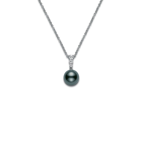 Mikimoto Morning Dew Black South Sea Cultured Pearl Necklace-Mikimoto Morning Dew Black South Sea Cultured Pearl Necklace - PPA404BDW11