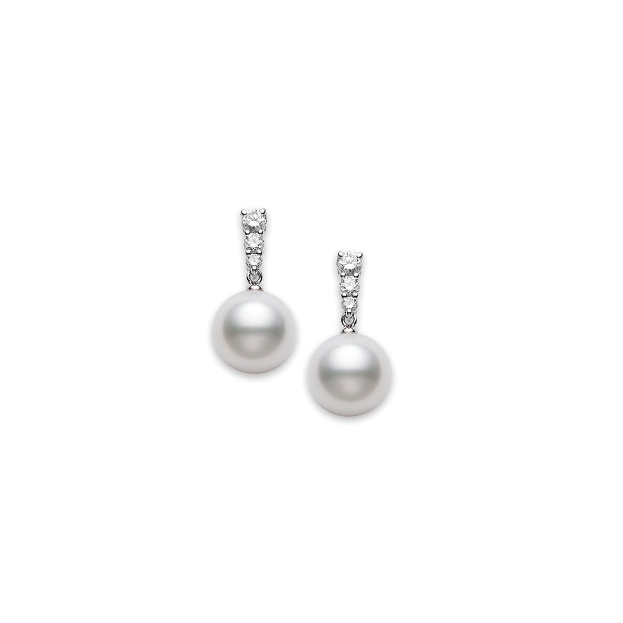 Mikimoto White South Sea Cultured Pearl Earrings -