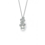 Mikimoto White South Sea Cultured Pearl Necklace-Mikimoto White South Sea Cultured Pearl Necklace in 18 karat white gold.