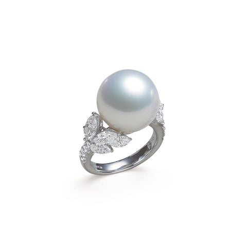 Mikimoto White South Sea Pearl Ring-Mikimoto White South Sea Pearl Ring - MRQ10071NDXP