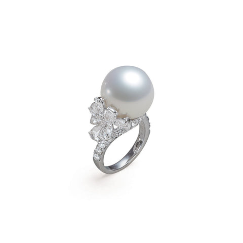 Mikimoto White South Sea Pearl Ring-Mikimoto White South Sea Pearl Ring - MRQ10072NDXP