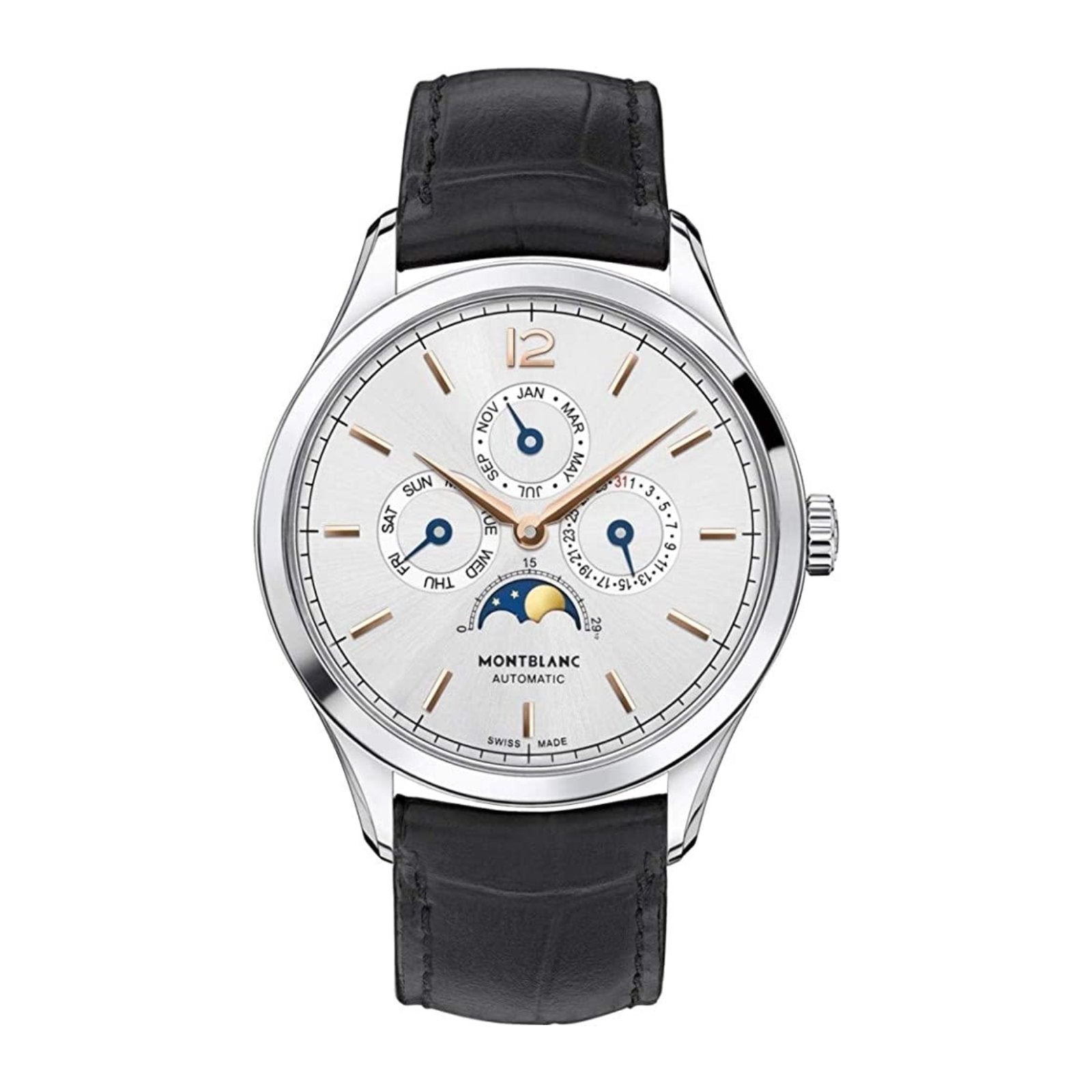 MONTBLANC ダイヤモンド装飾 腕時計 Montblanc Heritage Chronometrie Quantieme Annuel Calendar - 112534