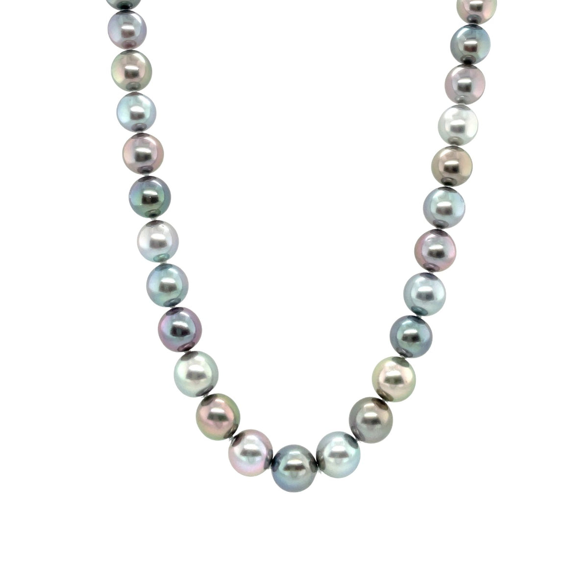 Multi-color Black South Sea Pearl Necklace - PNRBF00190