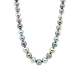 Multi-color Black South Sea Pearl Necklace-Multi-color Black South Sea Pearl Necklace - PNRBF00190
