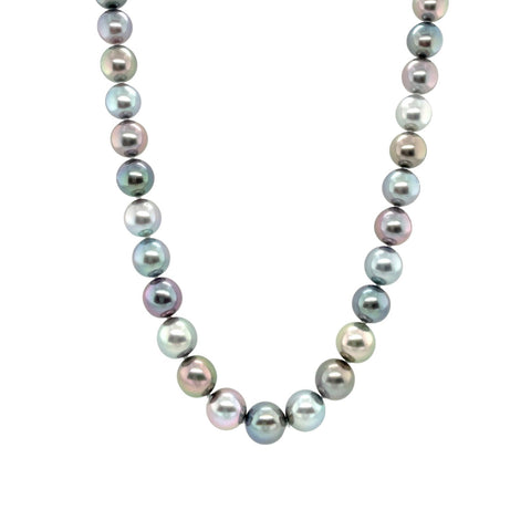 Multi-color Black South Sea Pearl Necklace - PNRBF00190