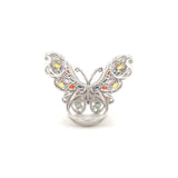 Multi-wear Butterfly Fancy Sapphire Diamond Ring-Multi-wear Butterfly Fancy Sapphire Diamond Ring - SRTIJ02142