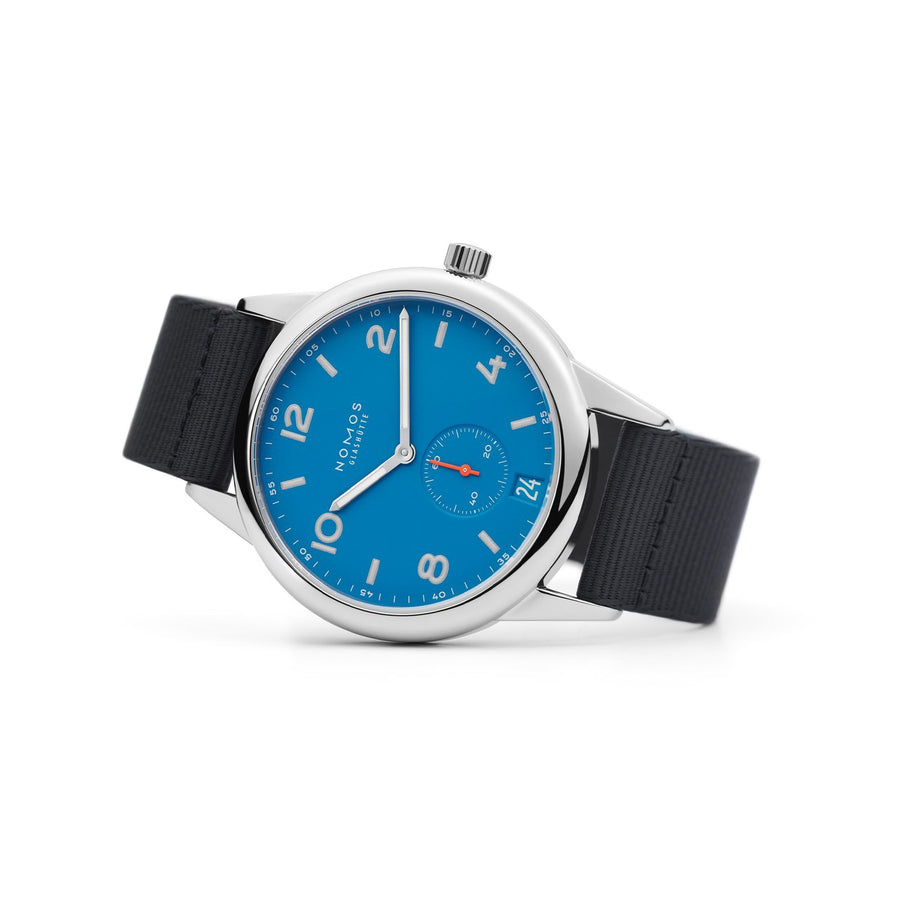 NOMOS Glashütte Club Automatic Date Siren Blue -