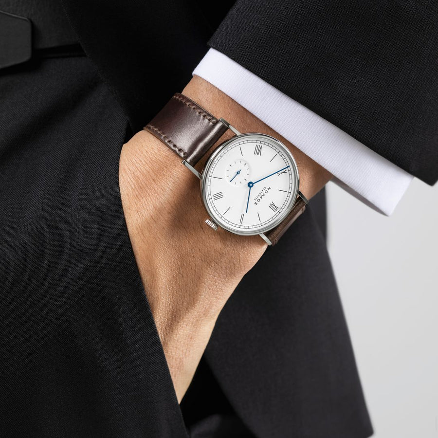 Nomos Ludwig 38 Enamel White -