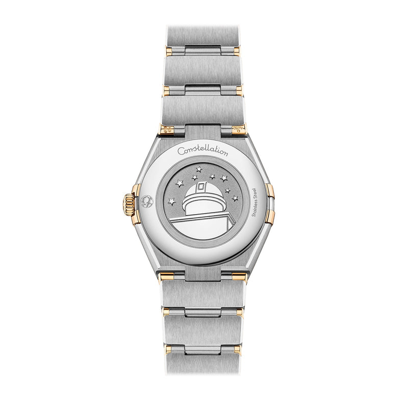 Omega Constellation 28mm-Omega Constellation Quartz 28mm - 131.20.28.60.02.002 - Omega Constellation Quartz in a 28mm stainless steel/yellow gold case with silver dial on stainless steel/yellow gold bracelet and quartz.
