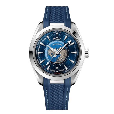 Omega Seamaster Aqua Terra 150m Co-Axial Master Chronometer GMT Worldtimer 43mm -