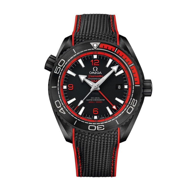 Omega Seamaster Planet Ocean 600M 45.5mm - Deep Black-Omega Seamaster Planet Ocean 600M Omega Co-Axial Master Chronometer GMT 45.5mm -