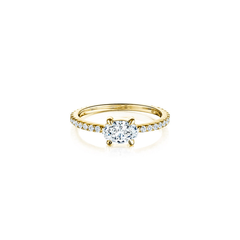 Oval Brilliant Cut Diamond Ring-Oval Brilliant Cut Diamond Ring - 40882
