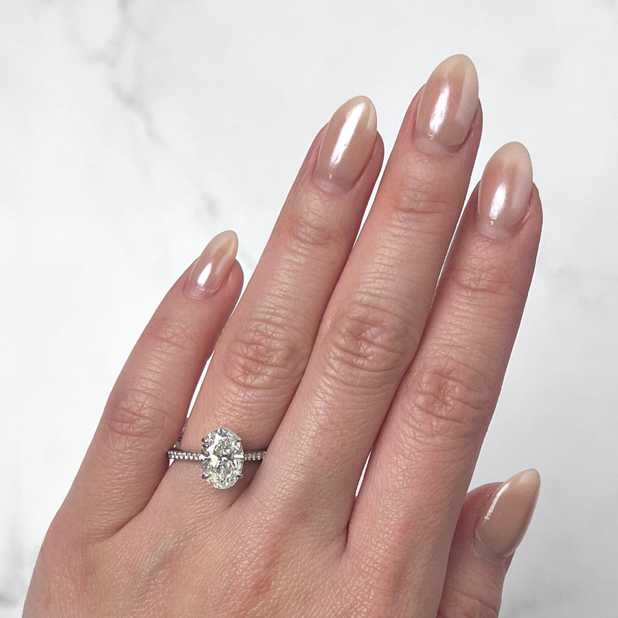 Oval-cut Engagement Ring - DRJST02259