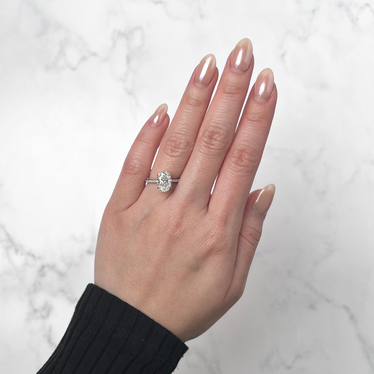 Oval-cut Engagement Ring - DRJST02259
