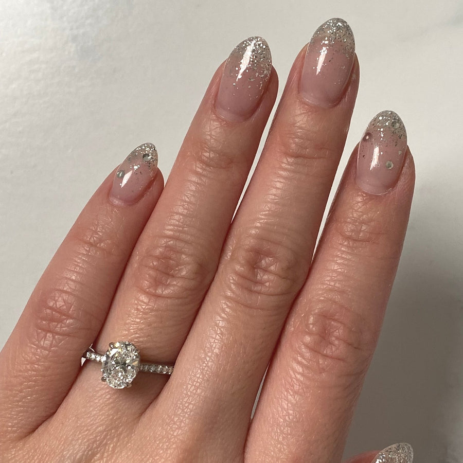 Oval-cut Engagement Ring - DRJST02623