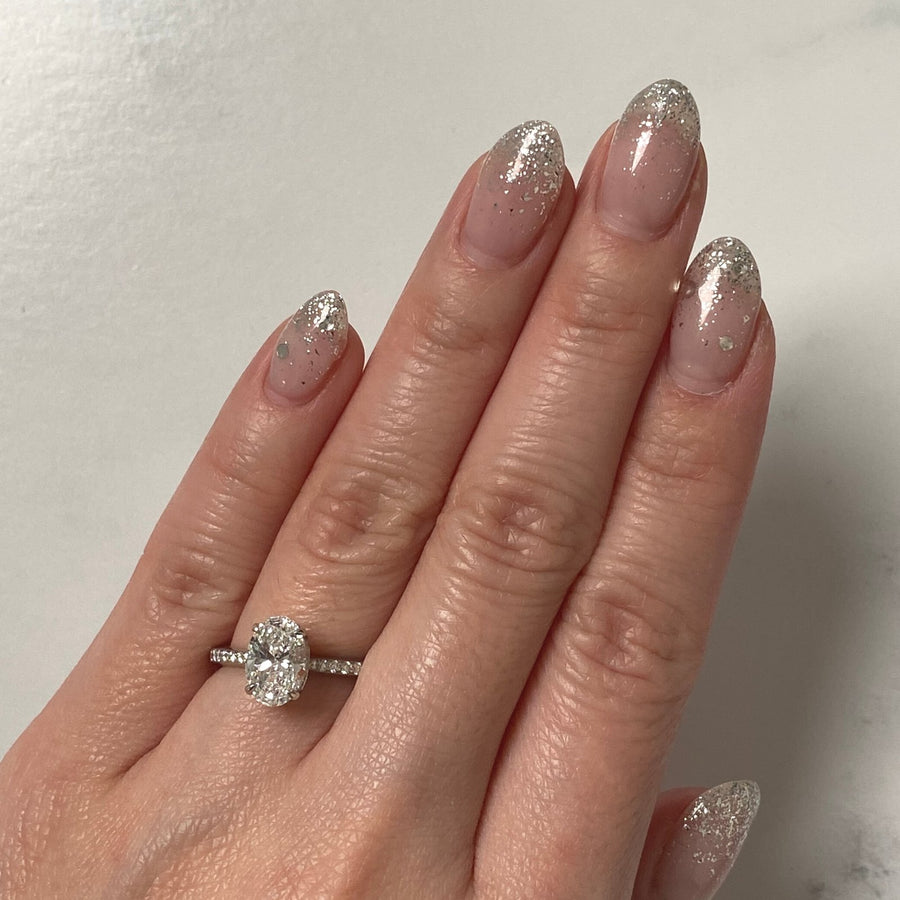 Oval-cut Engagement Ring - DRJST02641