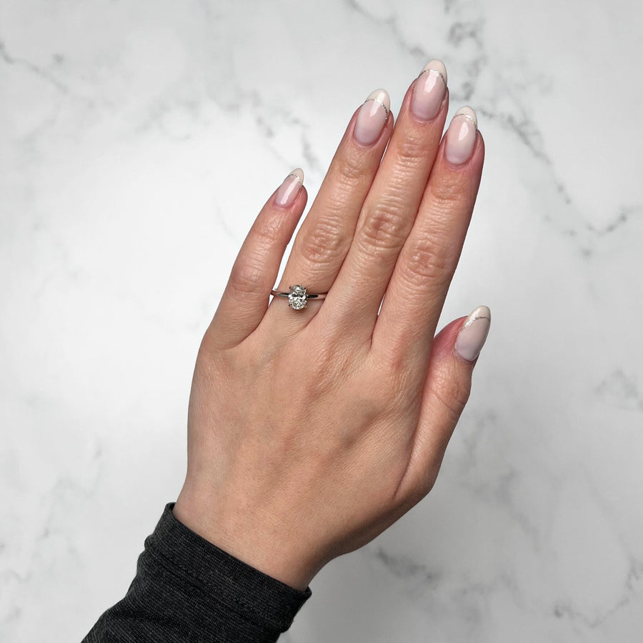 Oval-cut Engagement Ring - DRJST02892