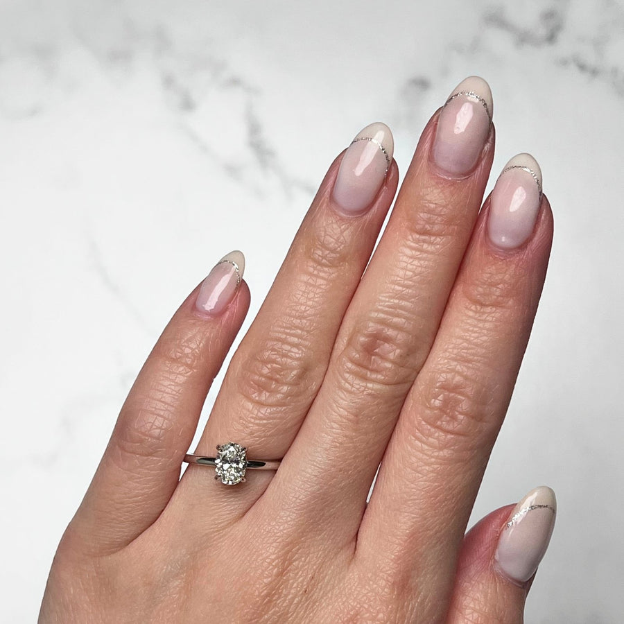 Oval-cut Engagement Ring - DRJST02892