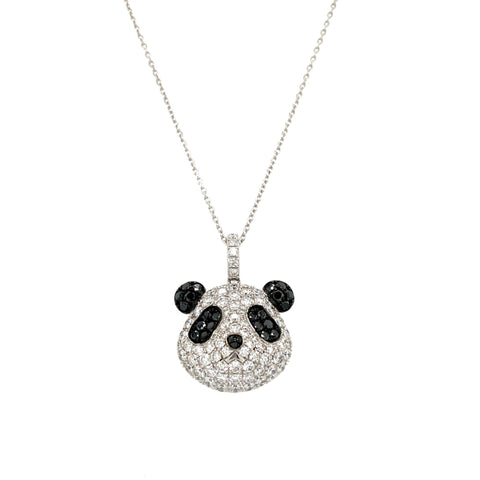 Panda Diamond Necklace-Panda Diamond Necklace - DNUJD00372