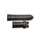 Panerai Alligator Black Ecru 22/20mm-Panerai Alligator Black Ecru 22/20mm - MXE04WT6