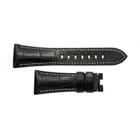 Panerai Alligator Black Ecru 27/20mm-Panerai Alligator Black Ecru 27/20mm - MX004RXS