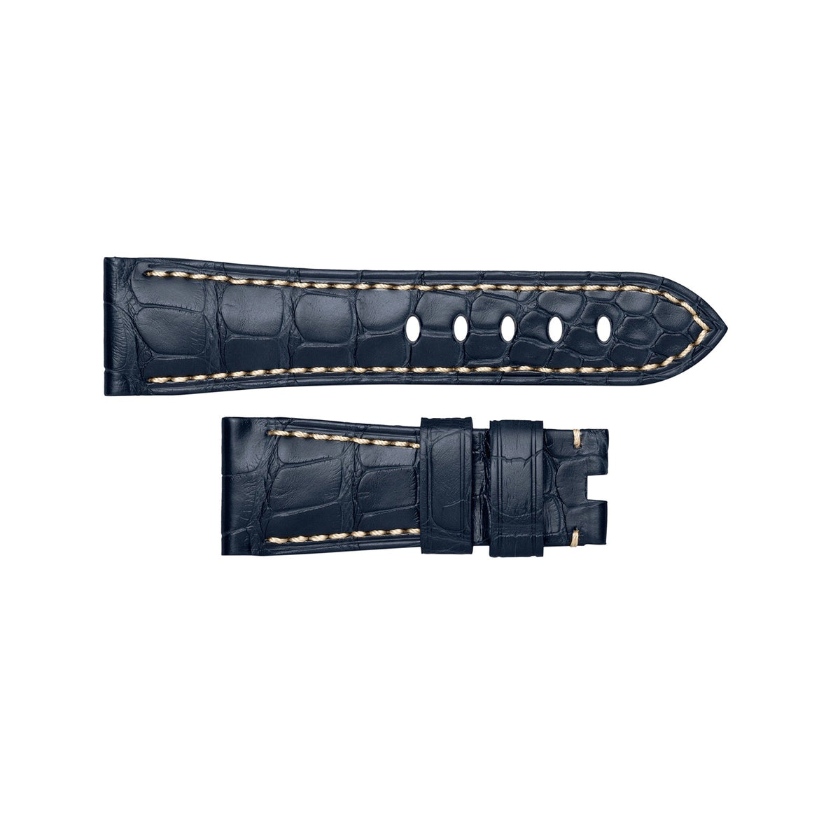 Panerai Alligator Dark Blue Beige 22/18mm QR - MXE09BS5