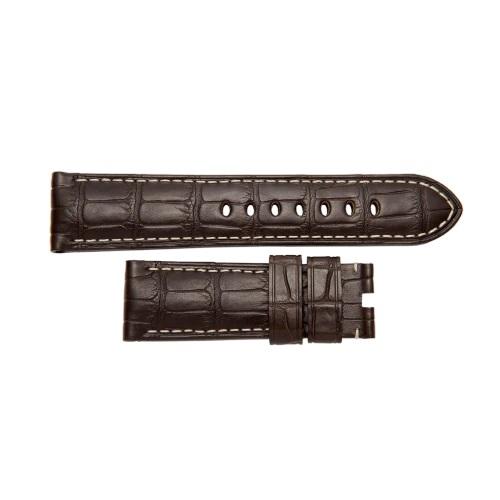Panerai Alligator Dark Brown Ecru 24/22mm - MX005FNR