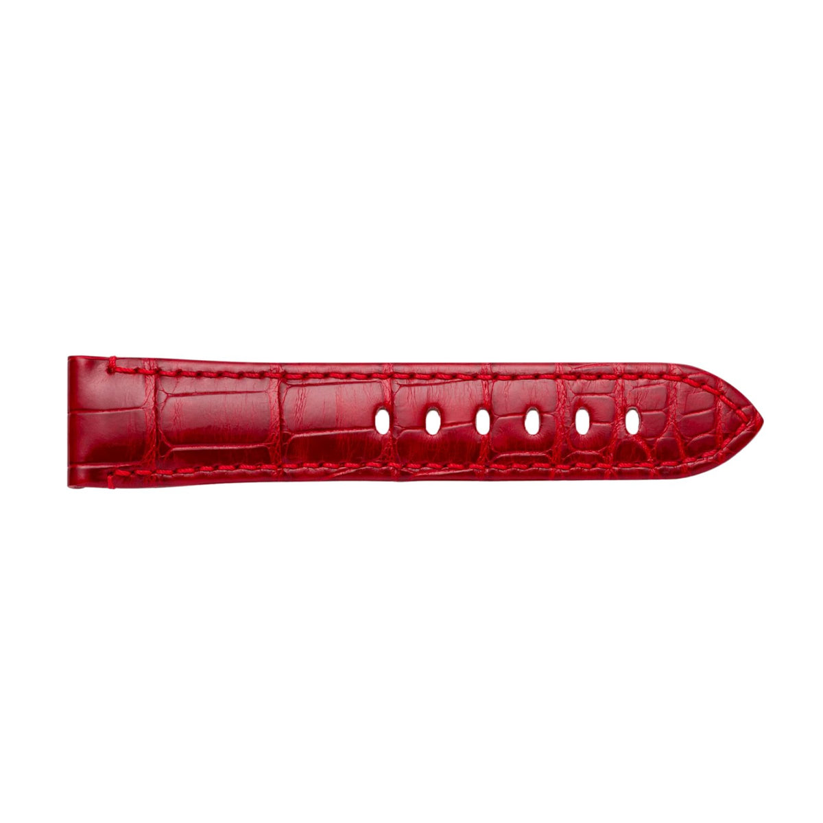 Panerai Alligator Semi- Mat Red Strap QR 22/20mm - MXE0JLNQ