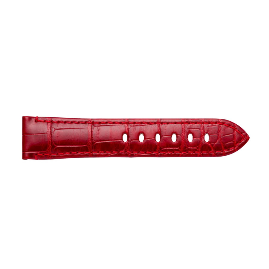 Panerai Alligator Semi- Mat Red Strap QR 22/20mm - MXE0JLNQ