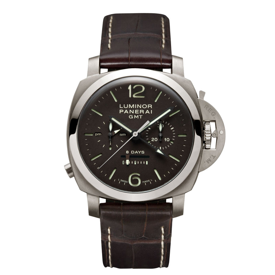 Panerai Luminor 1950 Chrono Monopulsante 8 Days GMT Titanio - 44mm - PAM00311