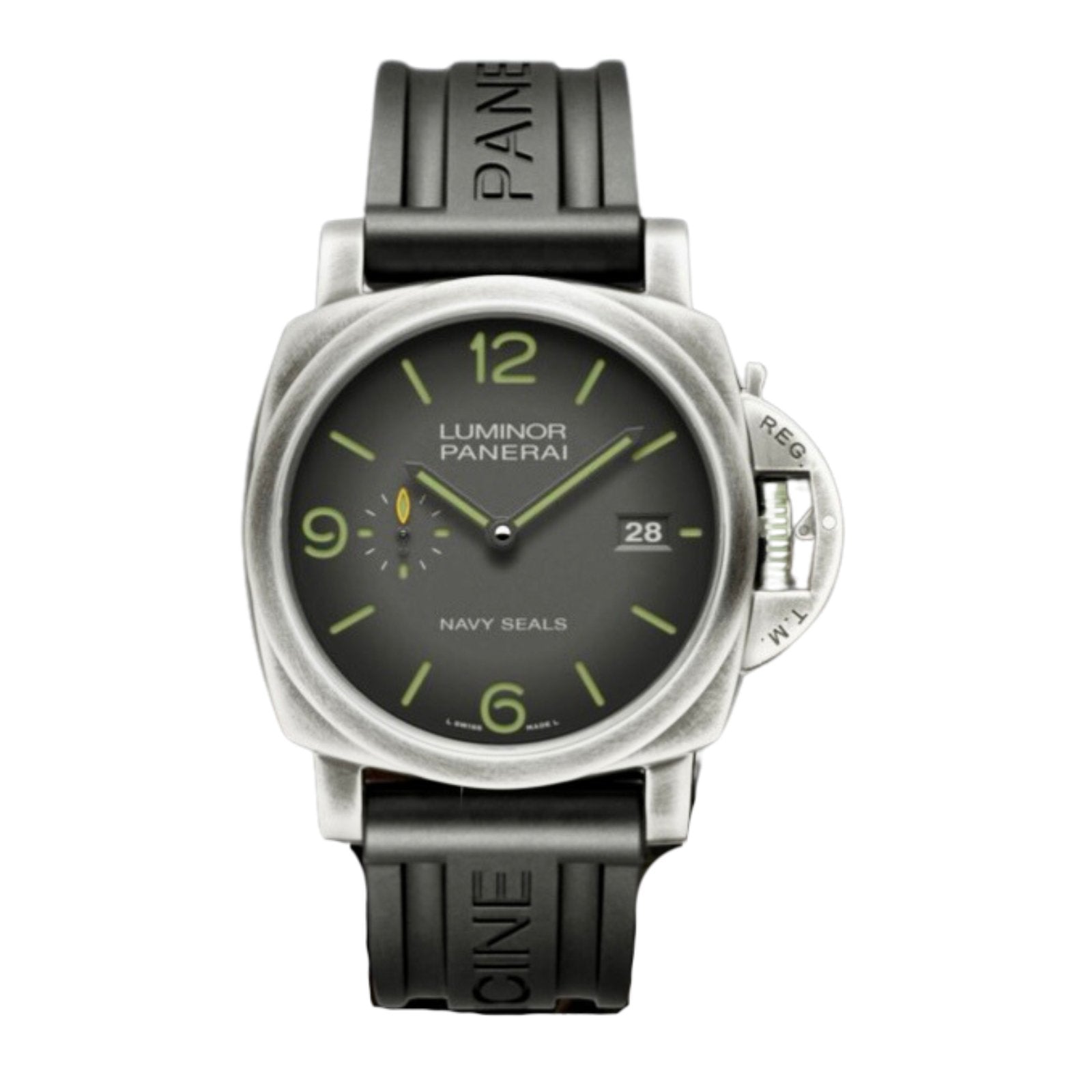 Panerai Brown Alligator Strap Beige Stitching 24/22mm - MXE0DJ4B