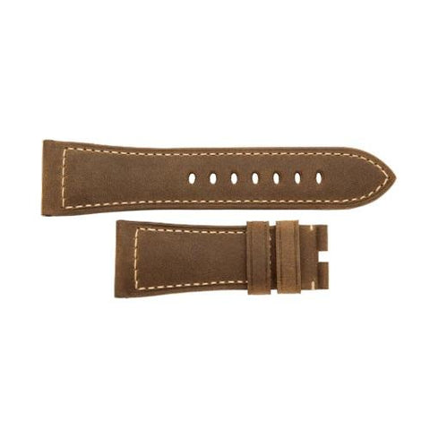 Panerai Scamosciato Dark Brown Beige 26/22mm-Panerai Scamosciato Dark Brown Beige 26/22mm - MX007NTQ