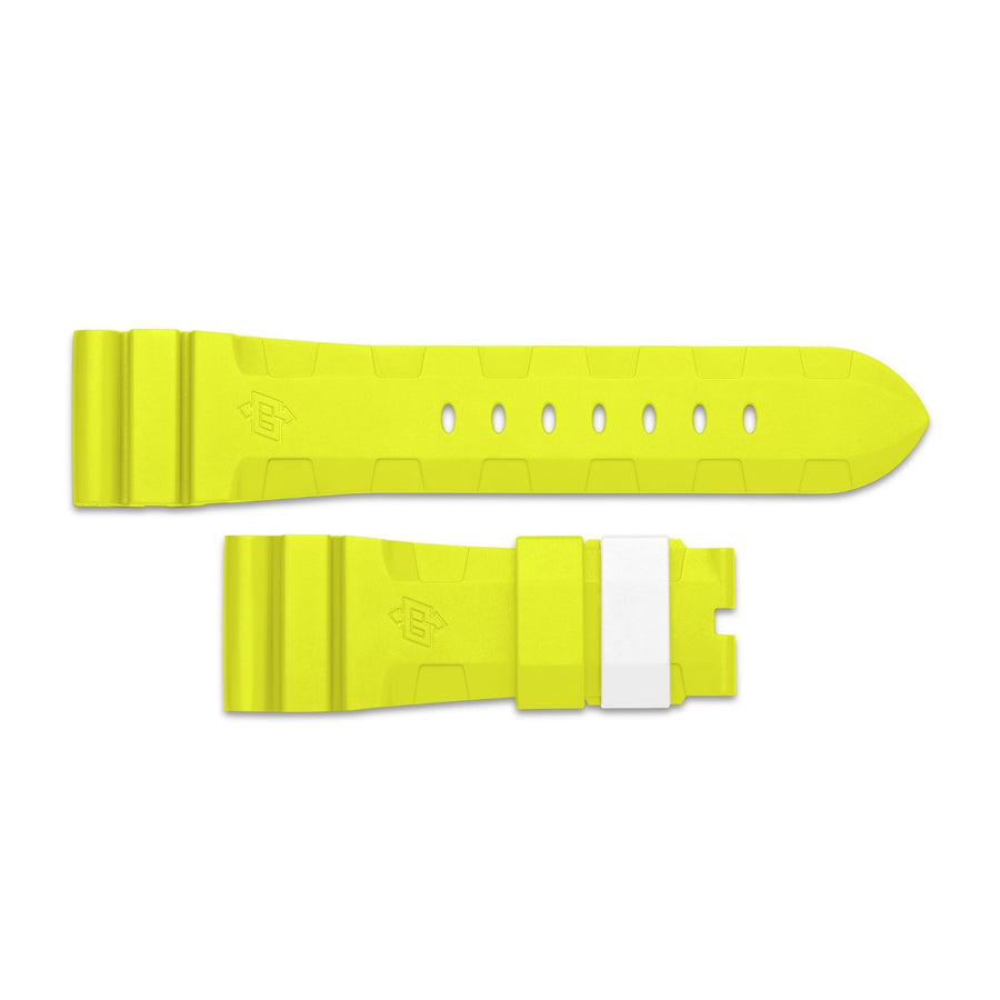 Panerai Yellow Caoutchouc Strap 24/22mm - MXE0M1SB