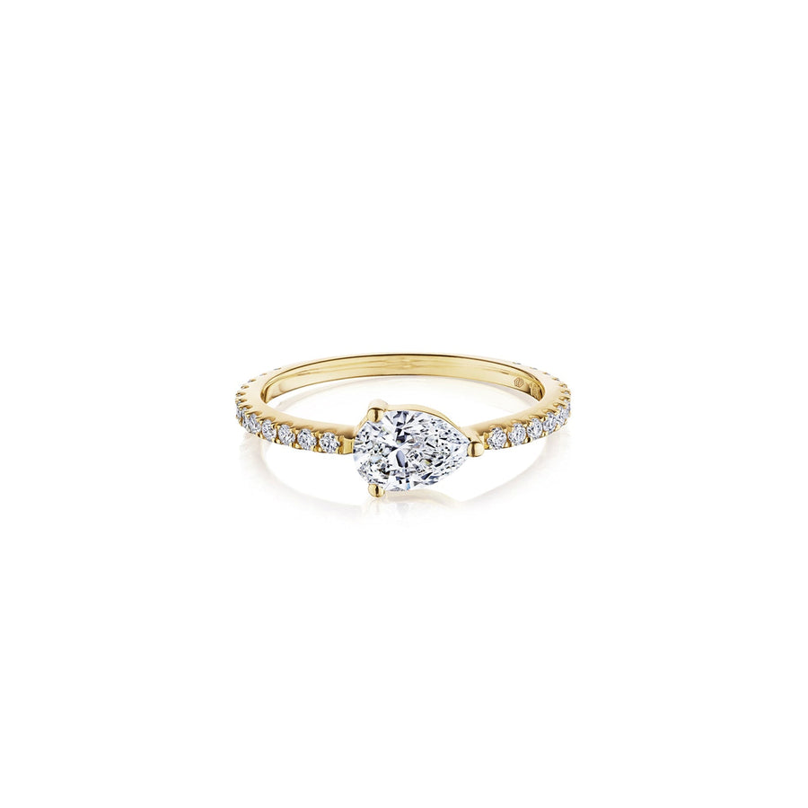 Pear Brilliant Cut Diamond Ring - 41994