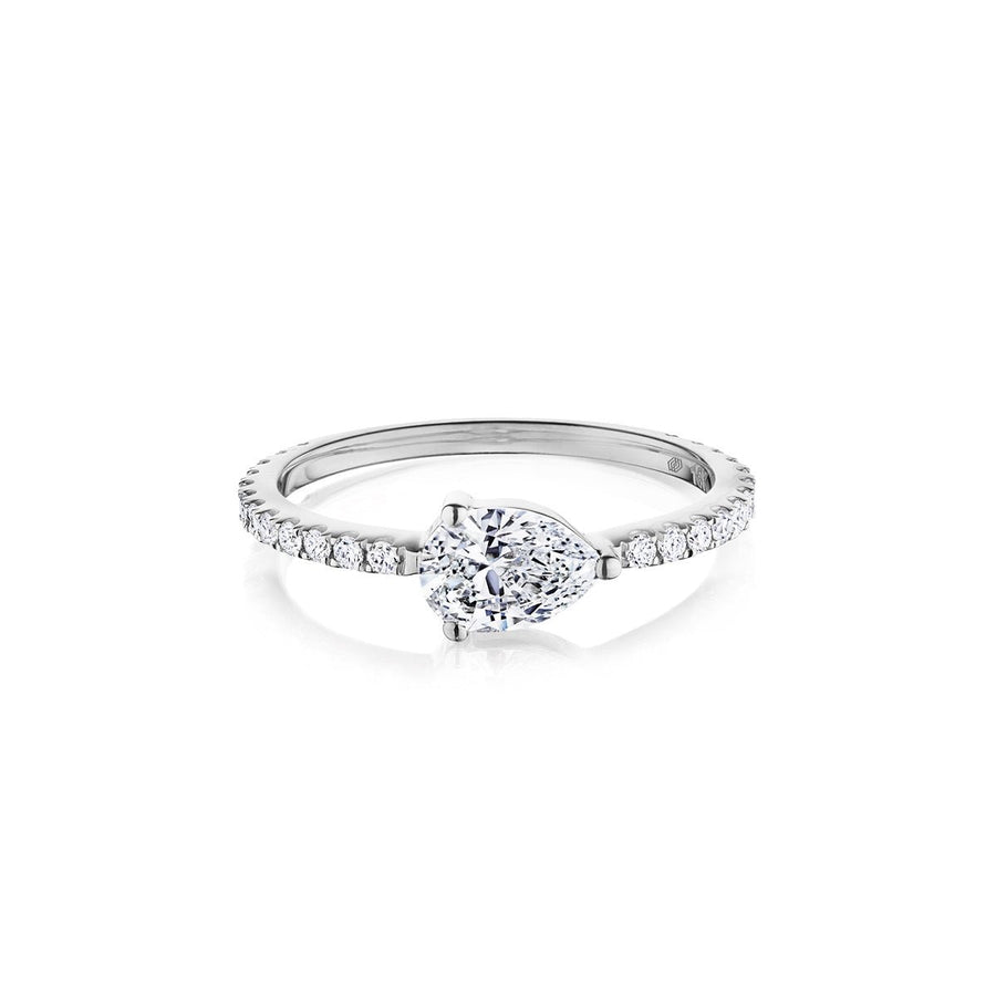 Pear Brilliant Cut Diamond Ring - 45904