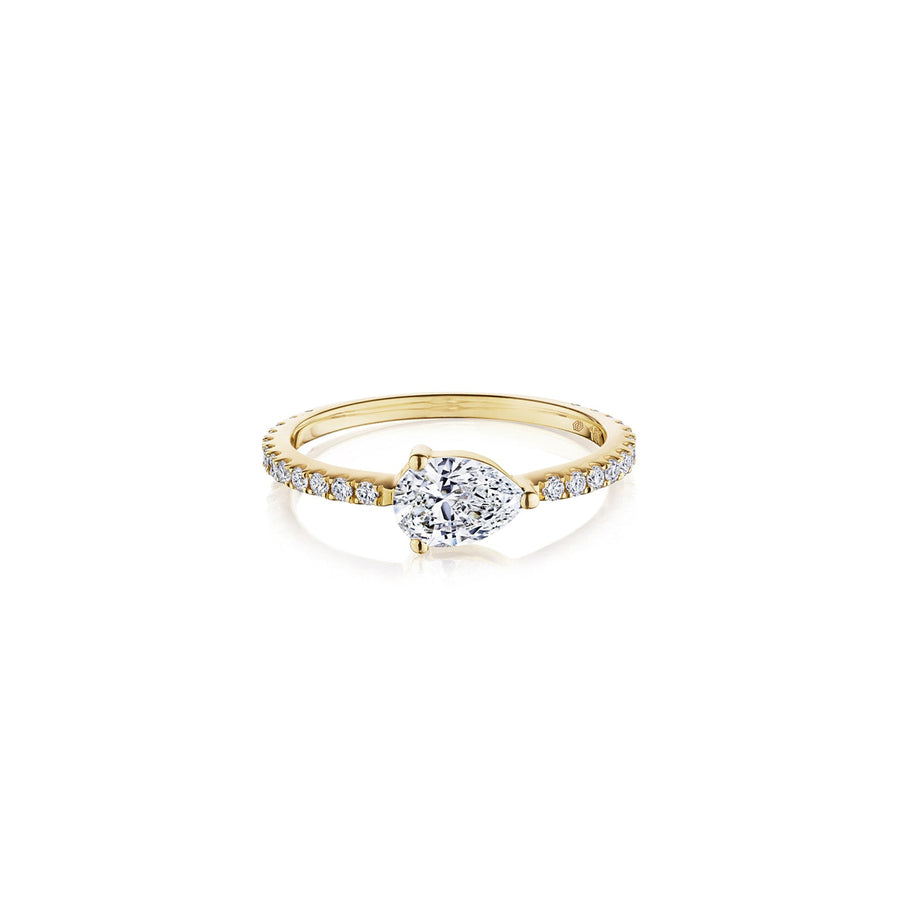 Pear Brilliant Cut Diamond Ring - 45908