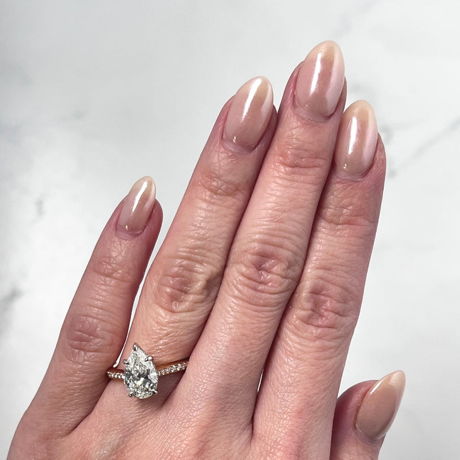 Pear-cut Engagement Ring - DRJST02464
